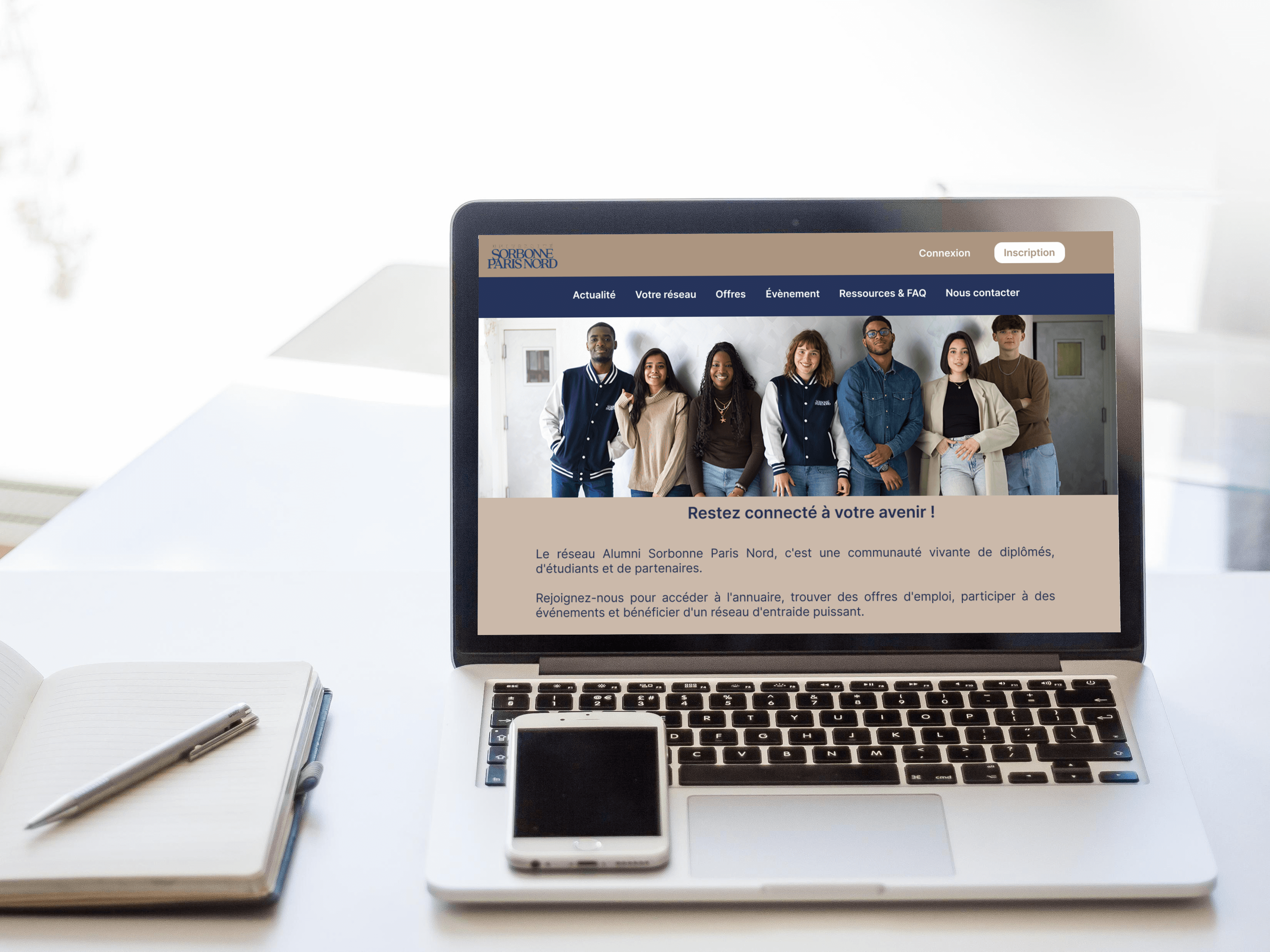 Aperçu du projet Alumni USPN